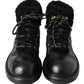 Elegant Shearling Style Men's Leather Boots