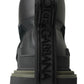 Elegant Combat Boots in Black and Military Green