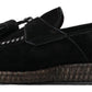 Chic Black Suede Espadrille Sneakers