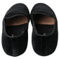 Elegant Black Velvet Loafers – Pure Sophistication
