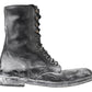 Elegant Combat Leather Boots