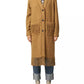 Chic Cotton Tweed Fringe Coat