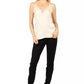 Floral Crepon Sleeveless Top with Macramé Lace Detail
