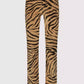 Chic Leopard Texture Cotton Pants