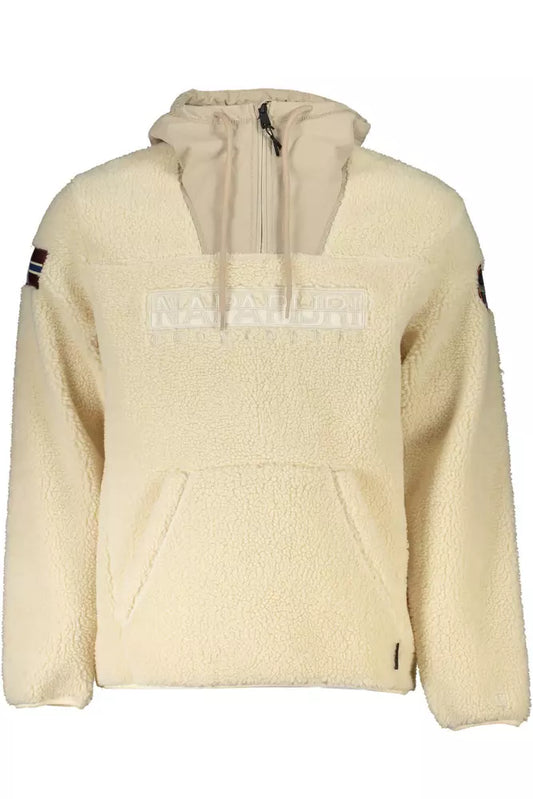 Beige Polyester Men Sweater