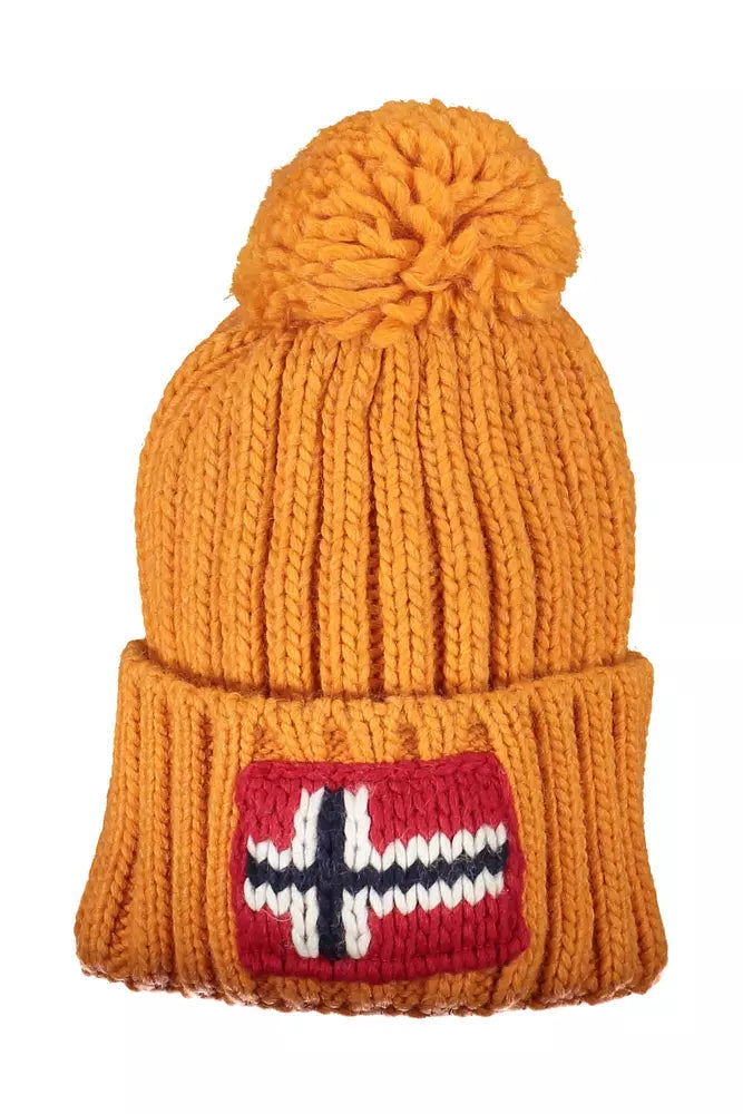 Orange Acrylic Men Cap