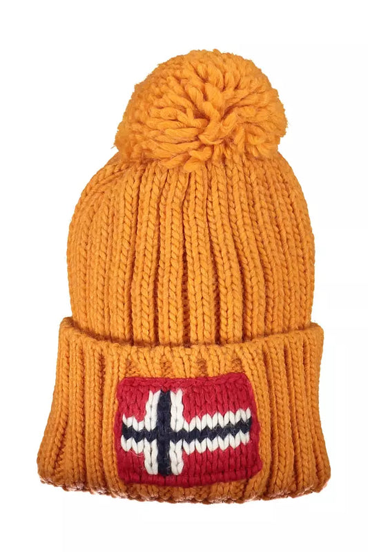 Orange Acrylic Men Cap