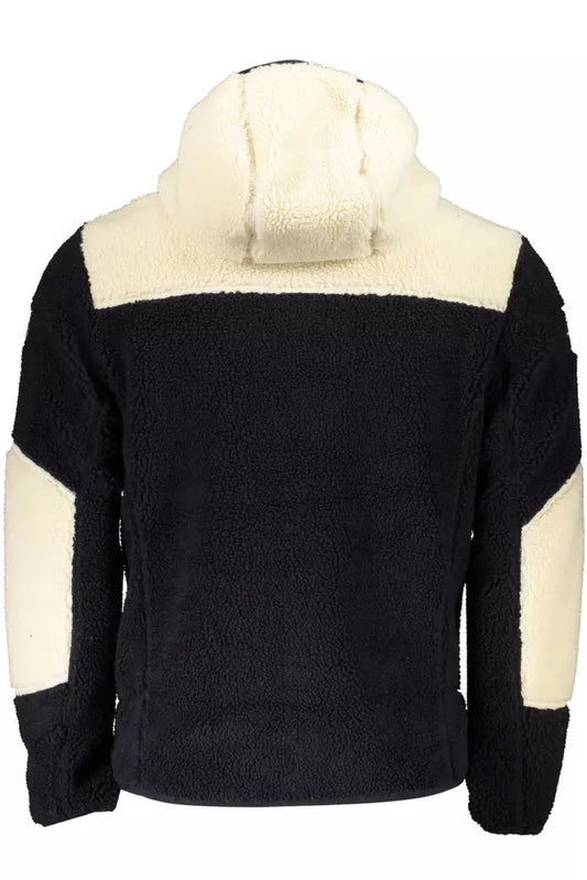 Black Polyester Men Jacket