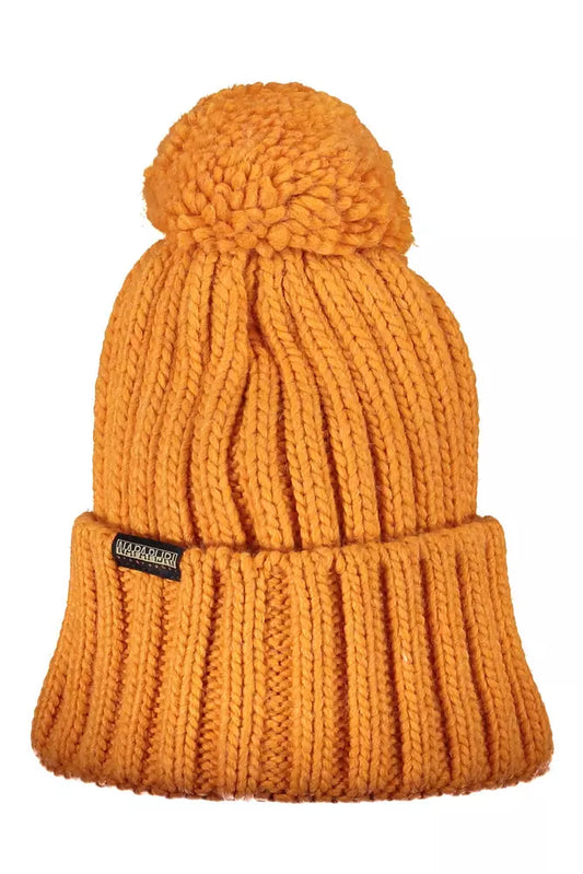 Orange Acrylic Men Cap