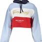 Blue Cotton Women Sweater