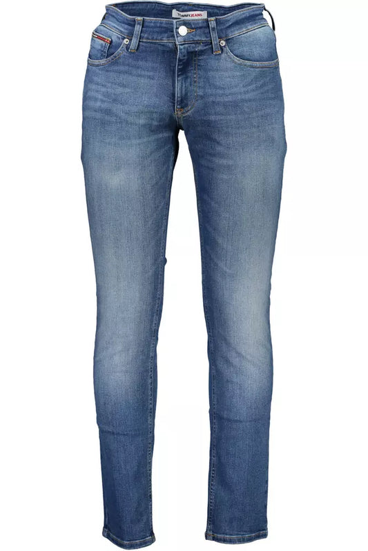 Blue Cotton Men's Slim Jeans