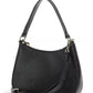 Elegant Faux Leather Shoulder Bag with Gold Chain