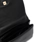 Elegant Black Crossbody with Gold Chain Accent
