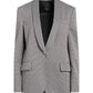 Chic Houndstooth Blazer with Metallic Accents
