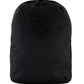 Sleek Black Nylon Backpack with Star Detailing