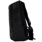 Sleek Black Nylon Backpack with Star Detailing