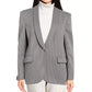 Chic Houndstooth Blazer with Metallic Accents