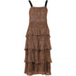 Elegant Leopard Print Sleeveless Dress