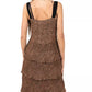 Elegant Leopard Print Sleeveless Dress