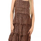 Elegant Leopard Print Sleeveless Dress
