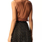 Elegant Silk Blend V-Neck Lace Top