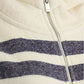 Elegant Striped Wool Blend Coat