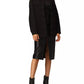 Sophisticated Black Shirt Jacket with Belt