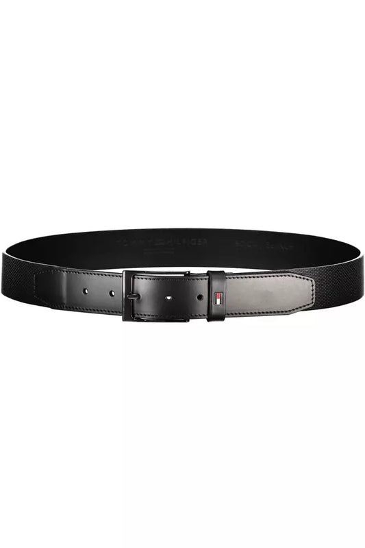 Black Leather Men Belt