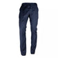 Elegant Virgin Wool Men's Suit - Blue