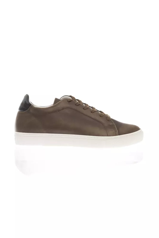 Brown Leather Men Sneaker