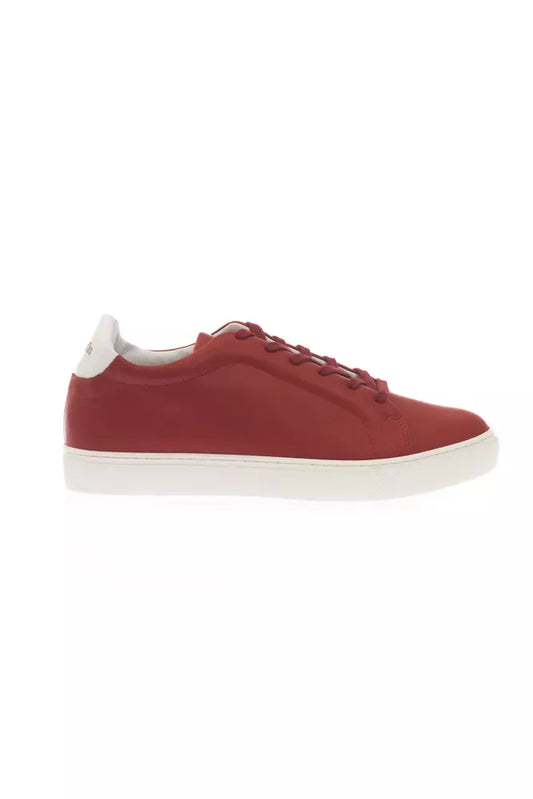 Red Leather Men Sneaker