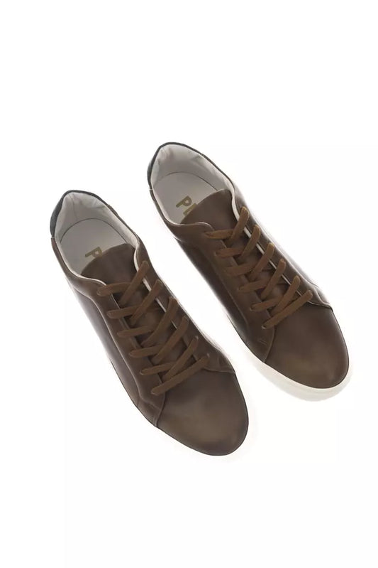 Brown Leather Men Sneaker