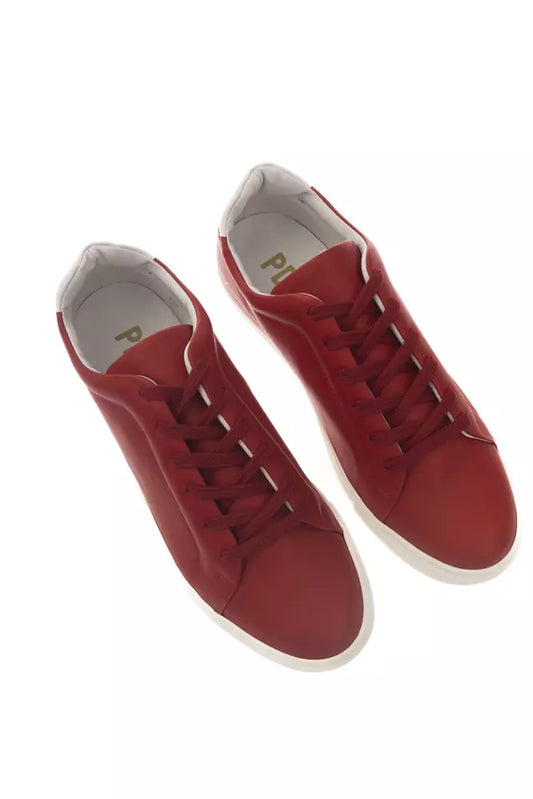 Red Leather Men Sneaker