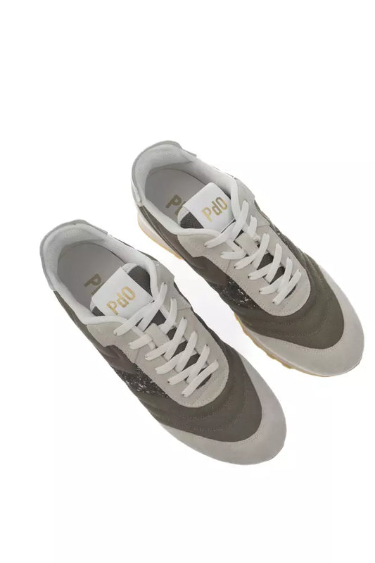 Green Leather Men Sneaker