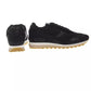 "Black Leather Men Sneaker"