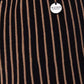 Elegant Gold-Striped Midi Skirt