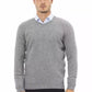 Gray Wool Men Sweater