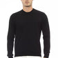 Black Viscose Men Sweater