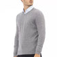 Gray Wool Men Sweater
