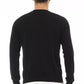 Black Viscose Men Sweater