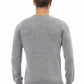 Gray Viscose Men Sweater