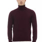 Burgundy Wool Men Sweater
