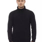 Black Merino Wool Men Sweater