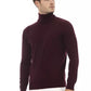 Burgundy Wool Men Sweater
