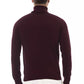 Burgundy Wool Men Sweater