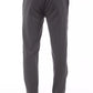Gray Polyester Men Pants
