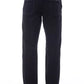 Blue Cotton Men Pants
