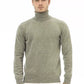 Green Wool Men Sweater