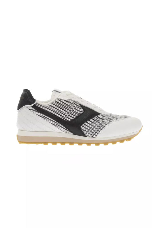 Gray Leather Men Sneaker