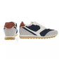 Blue Leather Men Sneaker